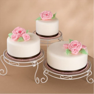 Cake / Buffet Stand, 3 Plates, Ø 37 x H 20 cm - Img 2