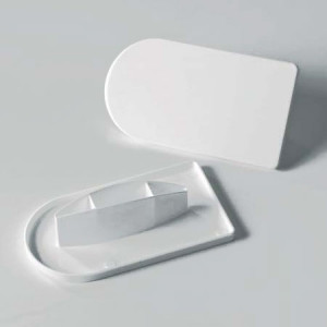 Cake Surface Finishing Palette, Rounded Top, 14.8 x 8.2 cm - Img 1