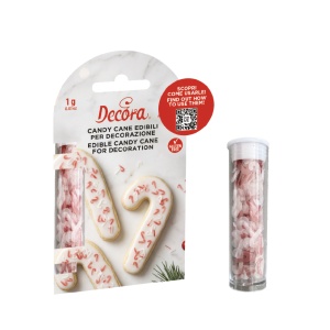 Candy Cane dísz, Ø 0,2 cm, 1 g