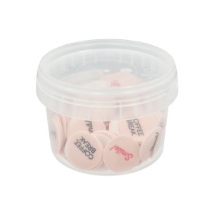 Cappuccino Edible Decorations Round Round Cappuccino Ø 2.5 cm, 280 pcs - Img 2