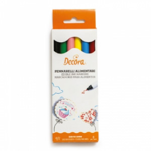 Carioca Alimentara Culori Mixte, Cap Scriere Subtire, Set 6 buc - Img 2