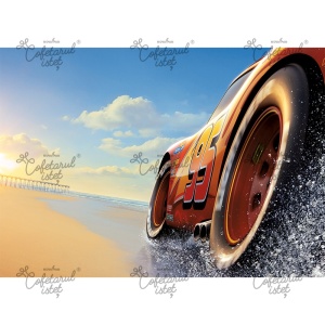 Cars Model 20 printed waffle, A4 - Confectioner Istet