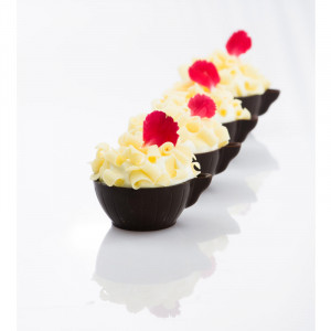 Cescute Dark Chocolate Dark Chocolate Coffee Dobla, Ø 5 x H 2 cm, 980 gr, 168 pcs - Img 4