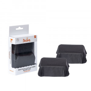 Chese Dreptungh. Hartie Negru 8 x 5 x H 3.2 cm, 36 buc