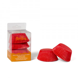 Chese L Paper Red, R 5 x H 3.2 cm, 75 pcs - Img 3