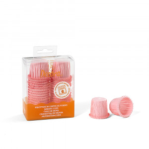 Chese S rózsaszín krepp papír, Ø 3 x H 3,5 cm, 35 db - Img 3