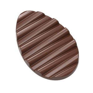 Chocolate bars 14 x 9.2 x H 1.3 cm - Polycarbonate mould Egg, 2 cavities, 100 gr