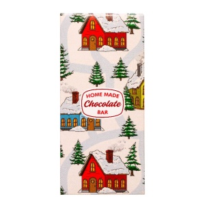 Christmas-themed chocolate boxes, 7.5 x 16 x H 2.5 cm, 5 pcs - Img 1