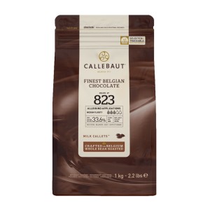 Ciocolata cu Lapte Recipe 823 Dropsuri 33,6% Barry Callebaut, 1 kg - Img 1