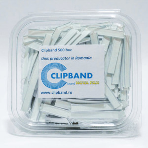 Clipszalag fehér 0,6 mm, elővágott 11 cm, 500 db - Img 1