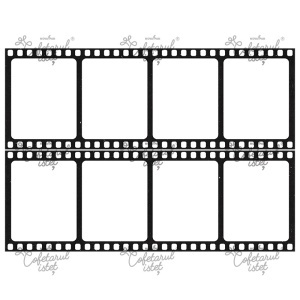 Cukortészta személyre szabott nyomtatott cukortészta 17-es modell Rola Film filmcsíkok 10 cm - 8 tárcsa - Édesség Istet