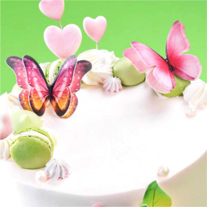 Decor Vafa - 3D butterflies 6 patterns Ø 6.5 - 8 cm, 72 pcs - Img 2