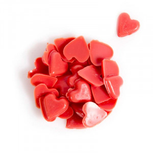 Double Red Heart Chocolate Decorations, Ø 1 cm, 600 gr - Img 1