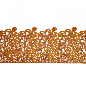 Ehető csipke dekorációhoz Pearl Gold 37,5 x 7,5 cm, 1. modell - Img 2