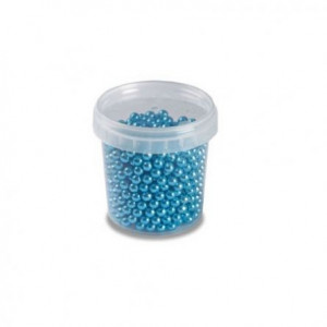 Fémszínű kék cukorgyöngyök Ø 4 mm, 120 gr - Img 2