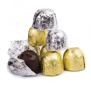Foite Ambalare, Golden Aluminium 10 x 10 cm, 150 pcs - Img 2