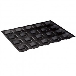 Foram Силиконов микроперфориран 30x40cm, 20+20 квадратни кухини 5x5xH2.6cm, комплект 2 броя - Img 1