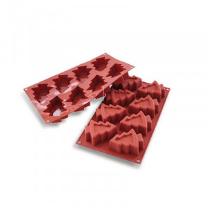 Forma Silicon Braduti Craciun 8.3x6.8xH3cm, 8 cavitati (SF108)