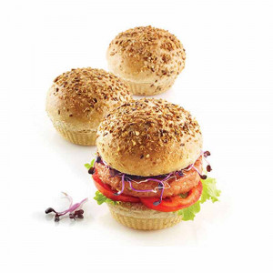 Forma Silicon Chifla Burger Ø 8 x H 2 cm, 6 cavitati