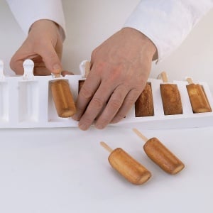 Forma Silicon Inghetata Mini Chic, 2 forme x 8 cav. 6.9 x 3.8 x H 1.8 cm, 38 ml, 100 bastonase - Img 7