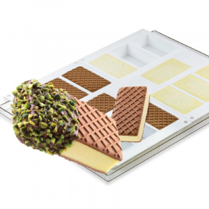 Forma Silicon Inghetata Sandwich Biscuit, 2 forme silicon x 7 cav. 8.7 x 4.8 x H 4.8 cm, 97 ml (BISC01) - Img 3