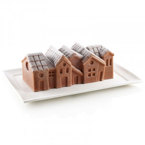 Forma Silicon Trunchi 3D Oraselul de Iarna 21.8 x 8.8 x H 8 cm, 1200 ml - Img 4