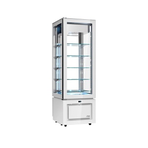Függőleges hűtővitrin, -25 / -15°C, 60x64.5x184 cm, Luxor Slim White, modell KD6VSX