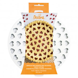 Gratar Decor Tarta Model Inimioare, R 30 cm