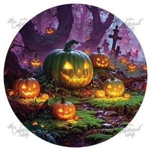 Halloween printed wafer Halloween Model 14, Ø 20 cm - Istet Confectioner
