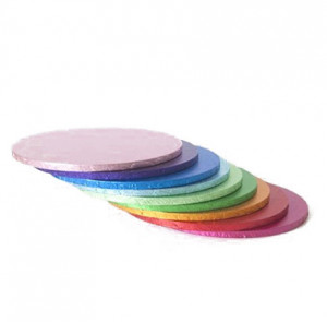 Kerek szatén piros torta tányér, Ø 45 x H 1,2 cm - Img 2