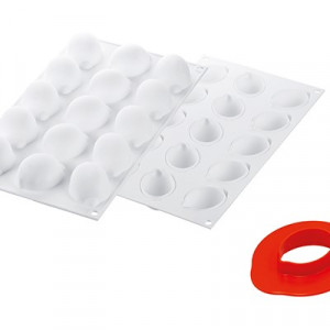 Lemon/Lime Mignon, 5.5x3.8xH2.7cm - Silicone mould, 15 cavities - Img 4