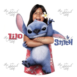Lilo&amp;Stitch захарна паста с печат Lilo&amp;Stitch Model 1, Ø 20 cm - Сладкарски изделия