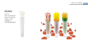 Lolly silicone ice-cream mould, 3 silicone moulds x Ø 4.1 x H 20 cm, 72 ml - Img 2