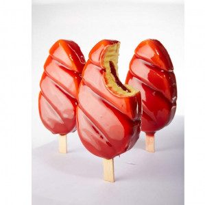 Malibu Ice Cream on Malibu Stick szilikon tálca és 4 szilikon jégkrémforma készlet, 12 üreg, 85 ml - Img 2