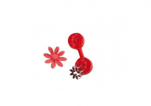 Margareta Mica - Decupator Inox si Mulaj Silicon Ø 2.5 cm, Set 2 Buc - Img 3