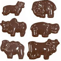 *Matrita Plastic Decorations/Chocolate moulds, Wild Animals