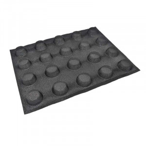 Microperforated Silicon Mould 30x40cm, 20+20 Round Cavities Ø4.8xH2.2cm, Set 2 pcs - Img 2