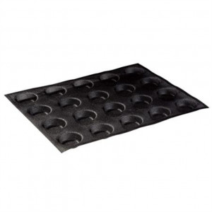 Microperforated Silicon Mould 30x40cm, 20+20 Round Cavities Ø5xH1.6cm, Set 2 pcs - Img 1