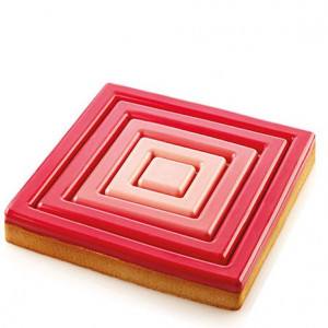Mikroperforált hőre lágyuló műanyag keret 20 x 20 x h 2 cm, négyzet alakú - Img 2