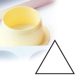 *Monoportii Triunghiulare Ø 6.5 x H 4 cm - Decupator Plastic Baze si Insertii