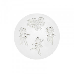 Mulaj Silicon Balerine, 3 x 1 cm, 4 Decoruri - Img 2