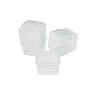 Pahare Reutilizabile Kubito 210 ml, 8.3 x 8.3 x H 4.9 cm, Set 100 buc - Img 2