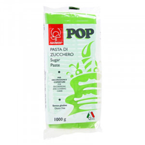 Pasta Zahar Acoperire si Decoruri Verde, 1 Kg