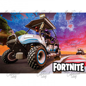 Pasta Zahar imprimata Fortnite Model 8, A4 - Cofetarul Istet
