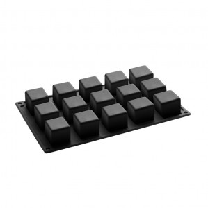 Pavoflex Cube40time mould 15 cavities, 8 x 2.7 x H 2.1 cm, 40 ml - Img 2