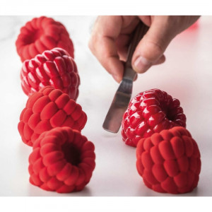 Pavoflex mould 30x40 Raspberry Raspberry Raspberry Fabrizio Fiorani, 12 cavities, 6.5 x 5.8 x H 5.4 cm, 95 ml - Img 1