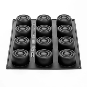 Pavoflex mould Aura Pierre Herme Ø 7 × H 4 cm, 12 cavities, 140 ml - Img 3