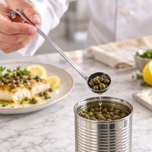 Perforated Ladle, Stainless Steel, Ø 4 x 21.5 cm - Img 2