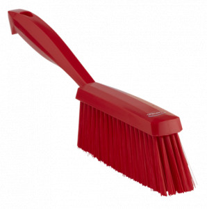 Perie cu Fire Sintetice si Maner culoare Rosu, Temp. Max. 100°C, 33 x 3.5 cm