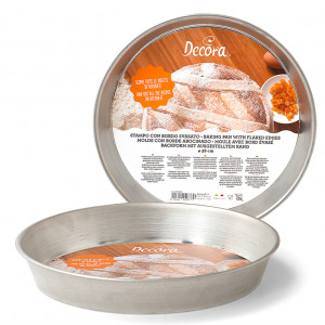 Pie Tray, Plain, Frosted Edges, Ø 28 x H 4 cm, Cositorita Board - Img 1